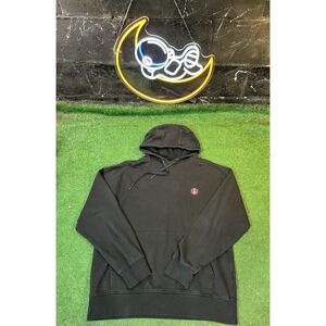 Vintage Volcom Stone Black Hoodie Sweatshirt Mens Sz MD Graphic Print‎ Logo